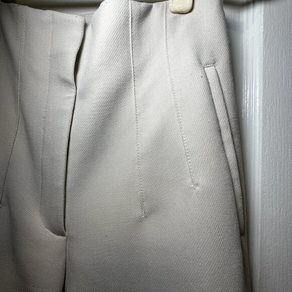 corset effect high waist slacks - ZARA US Small, cream. - Picture 7 of 10